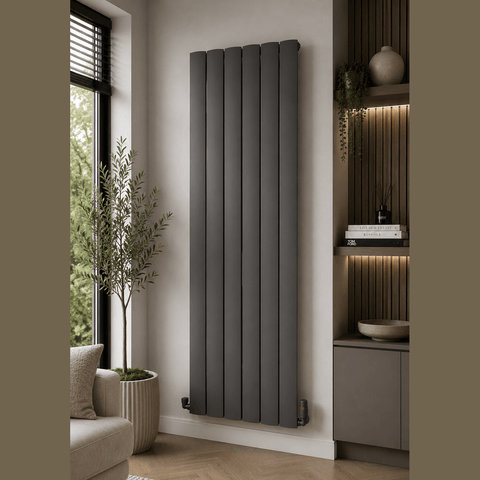 UB Trade Nova Panel Vertical Radiator - Anthracite - www.ultrabathroom.com