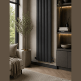 UB Trade Nova Panel Vertical Radiator - Black - www.ultrabathroom.com
