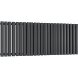 UB Trade Oval Column Double Horizontal Radiator - Anthracite - www.ultrabathroom.com