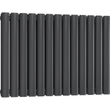 UB Trade Oval Column Double Horizontal Radiator - Anthracite - www.ultrabathroom.com