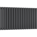UB Trade Oval Column Double Horizontal Radiator - Anthracite - www.ultrabathroom.com