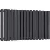 UB Trade Oval Column Double Horizontal Radiator - Anthracite - www.ultrabathroom.com