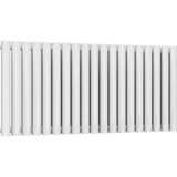 UB Trade Oval Column Double Horizontal Radiator - White - www.ultrabathroom.com