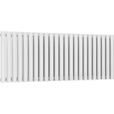 UB Trade Oval Column Double Horizontal Radiator - White - www.ultrabathroom.com