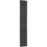 UB Trade Oval Column Double Vertical Radiator - Anthracite - www.ultrabathroom.com