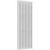 UB Trade Oval Column Double Vertical Radiator - White - www.ultrabathroom.com