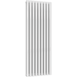 UB Trade Oval Column Double Vertical Radiator - White - www.ultrabathroom.com