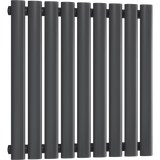 UB Trade Oval Column Single Horizontal Radiator - Anthracite - www.ultrabathroom.com