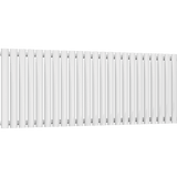UB Trade Oval Column Single Horizontal Radiator - White - www.ultrabathroom.com