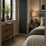 UB Trade Oval Column Single Vertical Radiator - Anthracite - www.ultrabathroom.com