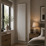 UB Trade Oval Column Single Vertical Radiator - White - www.ultrabathroom.com