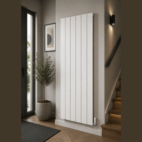 UB Trade Poli Panel Vertical Radiator - White - www.ultrabathroom.com
