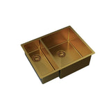 UKINOX – ColorX Series – TNL 340.70.30 – Gold Finish Stainless Steel Kitchen Sink – Left and Right Option - www.ultrabathroom.com