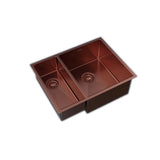 UKINOX – ColorX Series – TNL 340.70.30 – Rose Gold Finish Stainless Steel Kitchen Sink – Left and Right Option - www.ultrabathroom.com