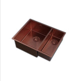 UKINOX – ColorX Series – TNL 340.70.30 – Rose Gold Finish Stainless Steel Kitchen Sink – Left and Right Option - www.ultrabathroom.com