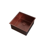 UKINOX – ColorX Series – TNL 400 – Rose Gold Finish Stainless Steel Kitchen Sink - www.ultrabathroom.com