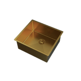UKINOX – ColorX Series – TNL 450 – Gold Finish Stainless Steel Kitchen Sink - www.ultrabathroom.com