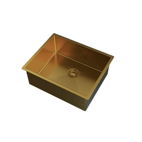 UKINOX – ColorX Series – TNL 500 – Gold Finish Stainless Steel Kitchen Sink - www.ultrabathroom.com