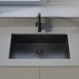 UKINOX – ColorX Series – TNL 745 – Titanium Finish Stainless Steel Kitchen Sink - www.ultrabathroom.com