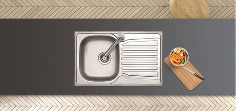 Ukinox Comfort CO 780.480 Kitchen Sink, 780×480mm — Satin Stainless Steel - www.ultrabathroom.com