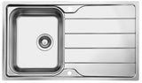 Ukinox Lines LN 860.500 Kitchen Sink, 860×500mm — Polished Stainless Steel - www.ultrabathroom.com