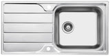 Ukinox LN 1000.500 Kitchen Sink, 1000×500mm — Polished Stainless Steel - www.ultrabathroom.com
