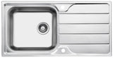 Ukinox LN 1000.500 Kitchen Sink, 1000×500mm — Polished Stainless Steel - www.ultrabathroom.com