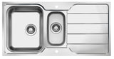 Ukinox LN 1000.500.15 Kitchen Sink, 1000×500mm — Polished Stainless Steel - www.ultrabathroom.com