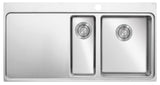 Ukinox Micro Master MM 1000.510.15 Kitchen Sink, 1000×510mm — Polished Stainless Steel - www.ultrabathroom.com