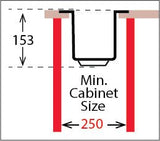 Ukinox Micro Series ME 171 Kitchen Sink, 440×210mm — Polished Stainless Steel - www.ultrabathroom.com