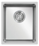 Ukinox Micro Series ME 340 Kitchen Sink, 380×440 mm — Polished Stainless Steel - www.ultrabathroom.com