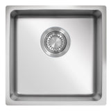 Ukinox Micro Series ME 400 Kitchen Sink, 400×440mm — Polished Stainless Steel - www.ultrabathroom.com