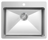 Ukinox Micro Series ME 600.500 Kitchen Sink, 600×500mm — Polished Stainless Steel - www.ultrabathroom.com