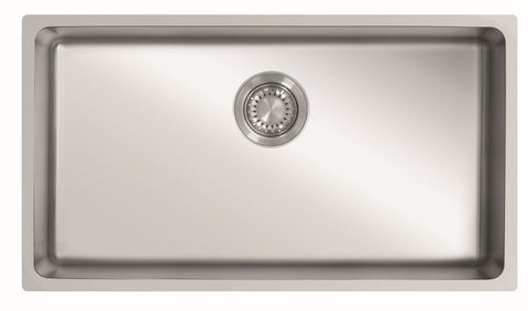 Ukinox Micro Series ME 745 Kitchen Sink, 745×400mm — Polished Stainless Steel - www.ultrabathroom.com