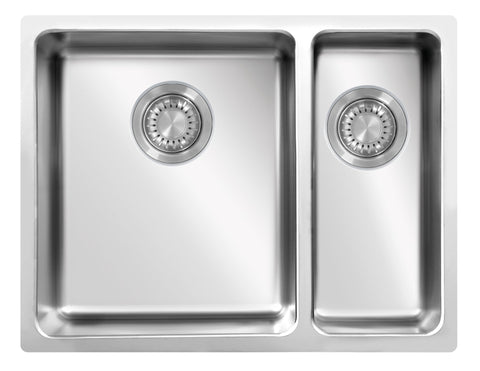 Ukinox Micro Series MU 340.70.30 Kitchen Sink, 570×440mm — Polished Stainless Steel - www.ultrabathroom.com
