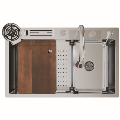 UKINOX – Niagara Series – NG 750 – Stainless Steel Workstation Kitchen Sink - www.ultrabathroom.com