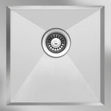 Ukinox Zeroline ZRL 400 Kitchen Sink, 400×440mm — Polished Stainless Steel - www.ultrabathroom.com