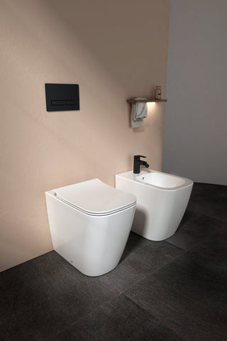 Veora Vortex Rimless Back to Wall Combined Bidet Toilet - www.ultrabathroom.com