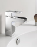 Niagara Waterfall Monobloc Basin Mixer Tap, Cloakroom Tap with Click Clack Waste