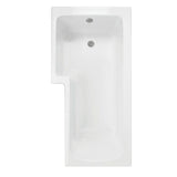 L-Shaped Shower Bath 1700 mm - Left Handed