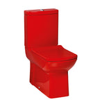 Laura RED Closed Couple Combined Bidet Toilet Soft Close Seat