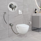 Short Projection Wall Hung Combined Bidet Toilet With Soft Close Seat