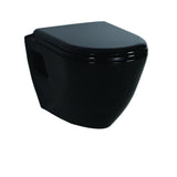 Short Projection BLACK Wall Hung Combined Bidet Toilet Soft Close Seat