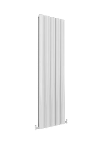 Reina Belva Aluminium Vertical Designer Radiators White Finish - Single
