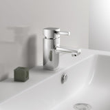 Breno Monobloc Basin Mixer Tap, Cloakroom Tap with Click Clack Waste - www.ultrabathroom.com