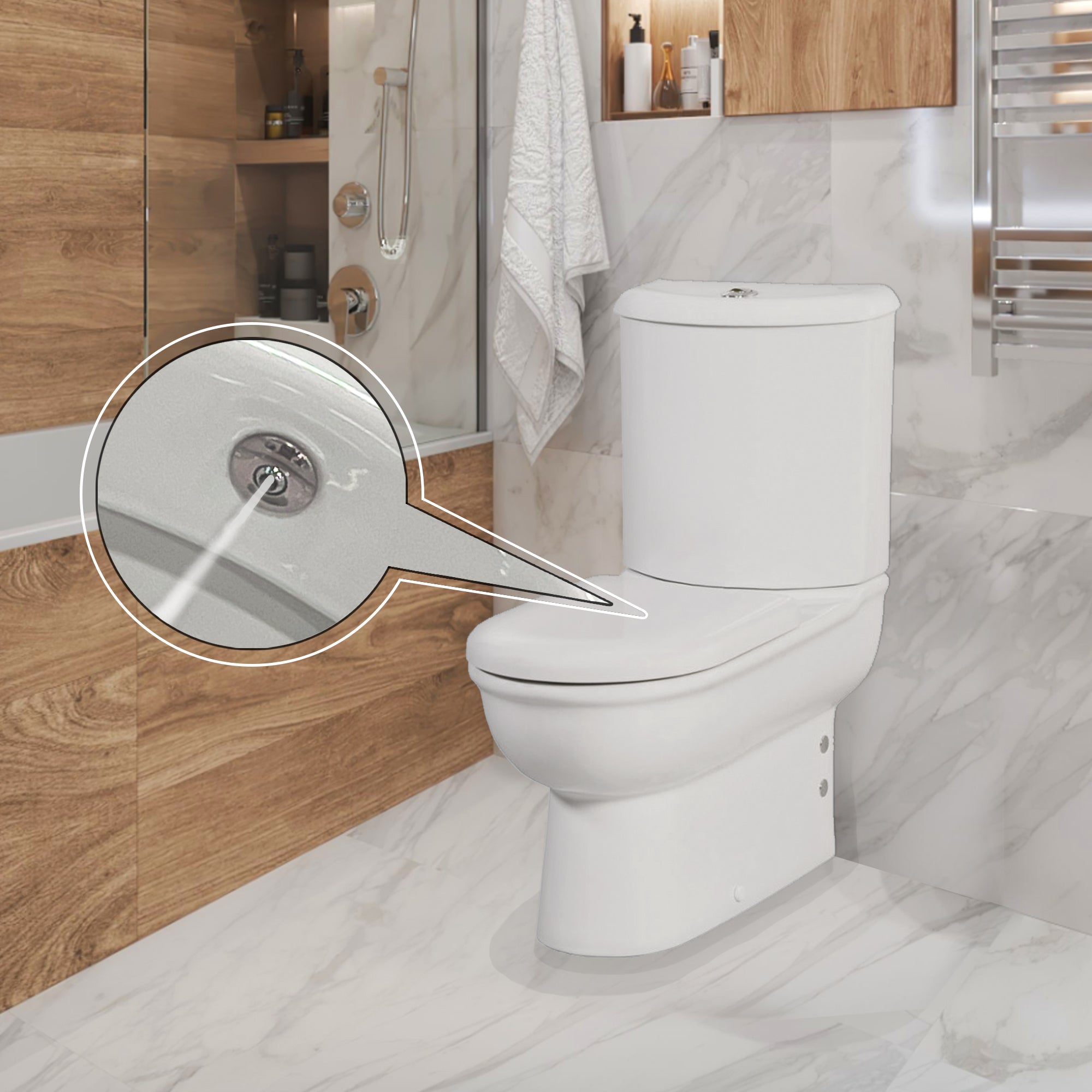 Celino Closed Couple Bidet Toilet With Soft Close Seat - www.ultrabathroom.com