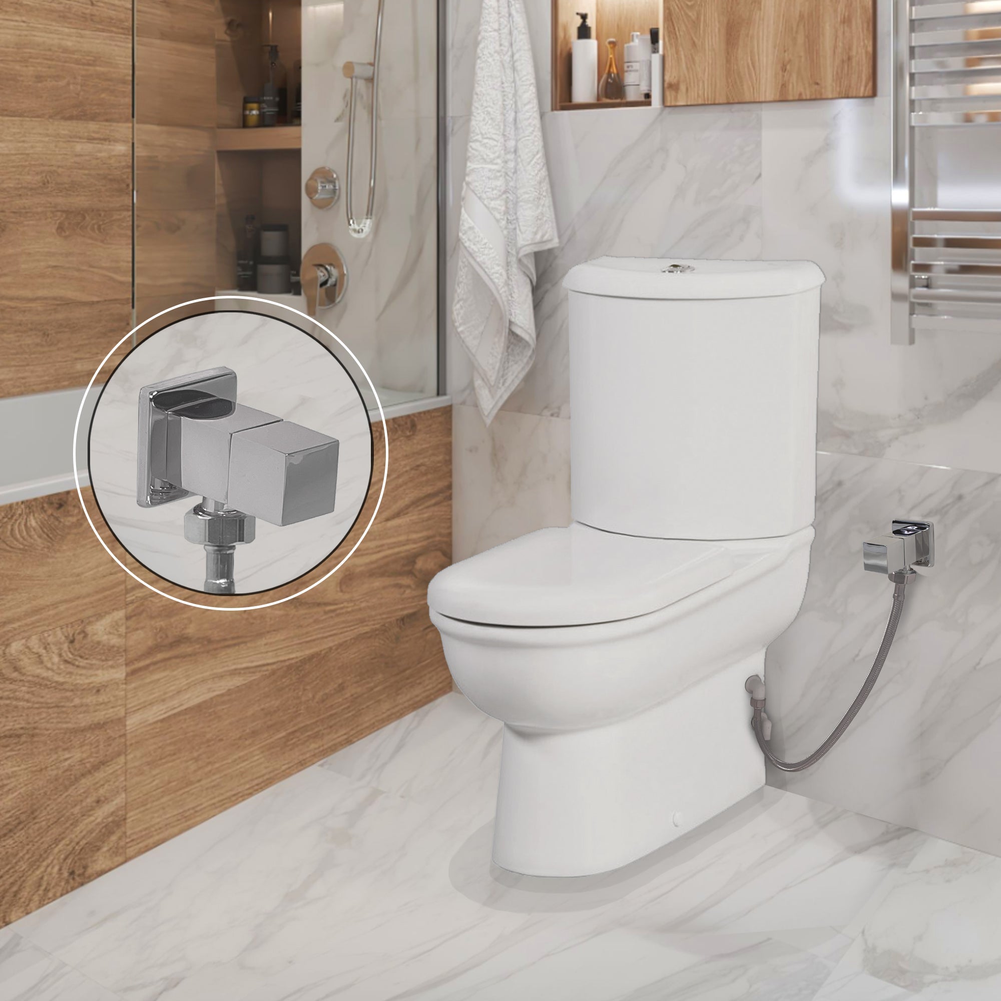 Celino Closed Couple Bidet Toilet With Soft Close Seat - www.ultrabathroom.com