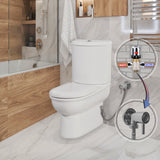 Celino Closed Couple Bidet Toilet With Soft Close Seat - www.ultrabathroom.com