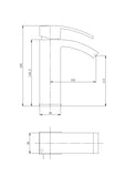Enza Monobloc Basin Mixer Tap, Cloakroom Tap with Click Clack Waste - www.ultrabathroom.com