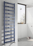 Reina Fano Vertical Aluminium Designer Towel Rails in Satin Blue Finish